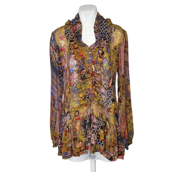 Etro Multicolor Patterned Blouse - Picture 1 of 9